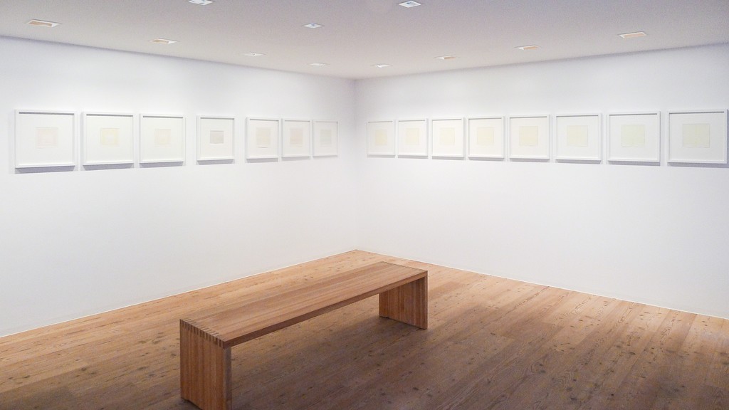 ANTONIO CALDERARA - Landscapes, Abstracts and Epigrams. Installation view of Stefan Hildebrandt Gallery, St. Moritz / Switzerland ANTONIO CALDERARA - Landscapes, Abstracts and Epigrams. Installation view of Stefan Hildebrandt Gallery, St. Moritz / Switzerland