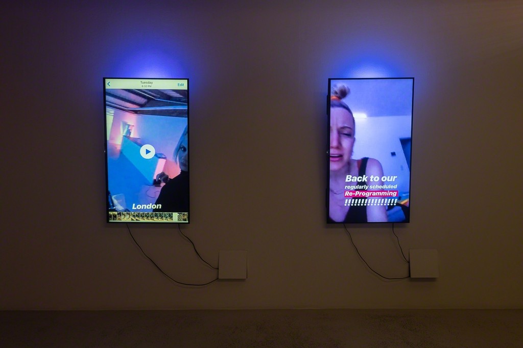 Installation view of Signe Pierce “Digital Streams of an Uploadable Consciousness : Stories 2016-2019” at Annka Kultys Gallery, London 2019. Photo: Annka Kultys Gallery (Damian Griffiths) Installation view of Signe Pierce “Digital Streams of an Uploadable Consciousness : Stories 2016-2019” at Annka Kultys Gallery, London 2019. Photo: Annka Kultys Gallery (Damian Griffiths)