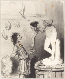 Honoré Daumier, ‘Pygmalion’, 1842, National Gallery of Art, Washington, D.C.