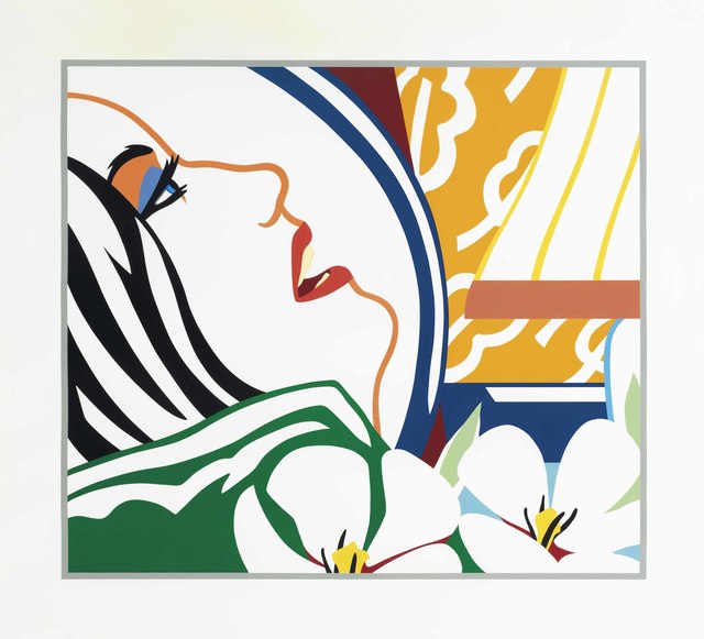 Tom Wesselmann, ‘Bedroom Face with Orange Wallpaper’, 1987, Print, Screenprint in colors, on museum board, Christie's