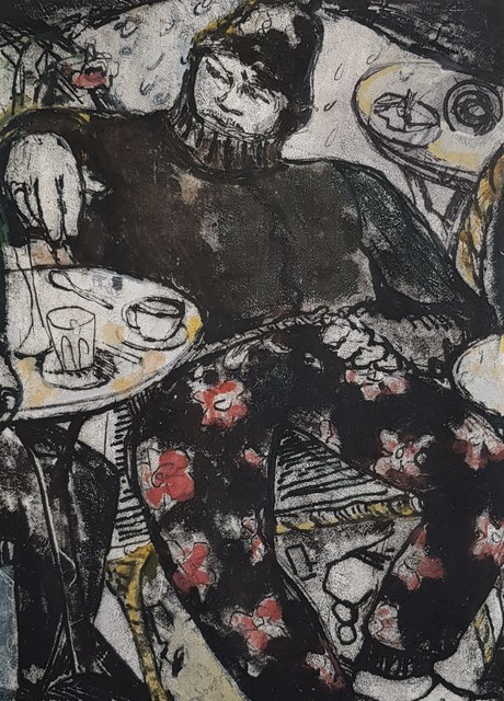 Kate McCrickard, ‘Le dragueur’, 2019, Print, Offset Drawing with Monotype, Joanna Bryant & Julian Page