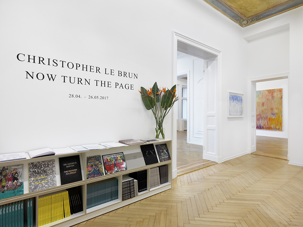 Installation view. Christopher Le Brun “Now Turn the Page", A3, Berlin, Germany. April 28 - May 26, 2017. Photo: Christopher Le Brun Installation view. Christopher Le Brun “Now Turn the Page", A3, Berlin, Germany. April 28 - May 26, 2017. Photo: Christopher Le Brun