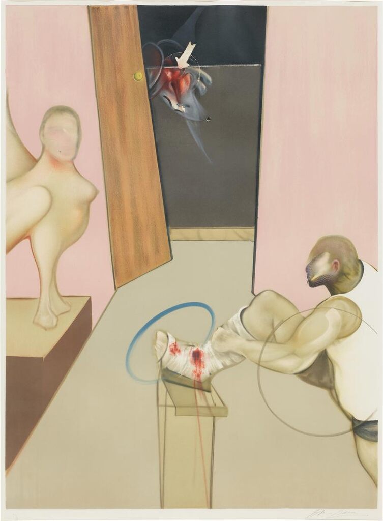 Francis Bacon - Oedipe et le Sphinx d'après Ingres