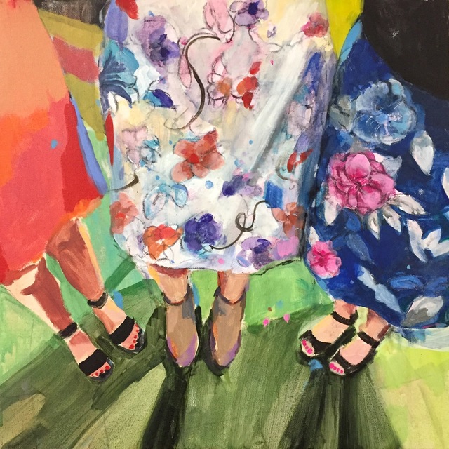Phyllis Gorsen, ‘Toe to Toe ’, Painting, Acrylic on Canvas, InLiquid
