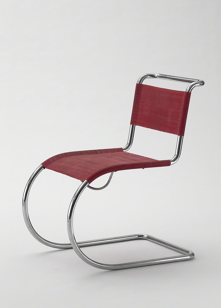 BENTWOOD AND BEYOND: Thonet and Modern Furniture Design
Ludwig Mies van der Rohe, Cantilever chair, model MR 533 (MR 10), 1927 (execution: ca. 1935)
© MAK/Georg Mayer BENTWOOD AND BEYOND: Thonet and Modern Furniture Design
Ludwig Mies van der Rohe, Cantilever chair, model MR 533 (MR 10), 1927 (execution: ca. 1935)
© MAK/Georg Mayer