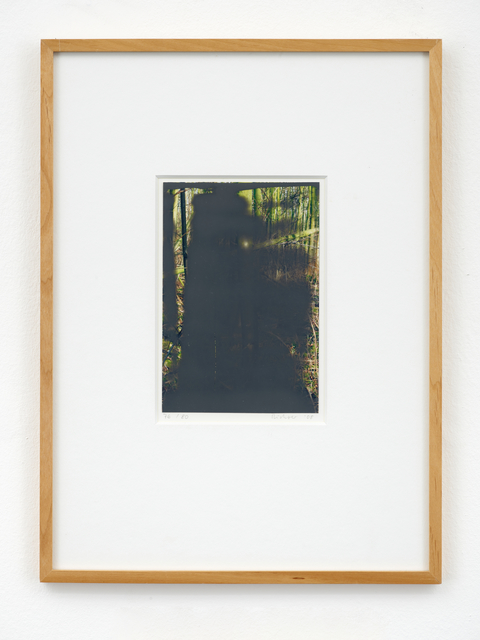 Gerhard Richter, ‘Wald II’, 2008, Painting, Artist's book Wald I with grey paper dust jacket in a grey cardboard box and a photograph out of Wald I, overpainted with grey lacquer, Sies + Höke