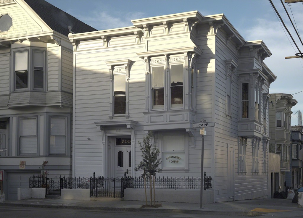 David Ireland’s residence at 500 Capp Street in San Francisco’s Mission District is widely considered the centerpiece of his prolific career. During the three decades he lived in the house, he embedded it with art and slowly evolved it into a site-specific installation that’s now regarded as the inspiration, source of materials, and repository for some of his most important work of the 1980s and 1990s. David Ireland’s residence at 500 Capp Street in San Francisco’s Mission District is widely considered the centerpiece of his prolific career. During the three decades he lived in the house, he embedded it with art and slowly evolved it into a site-specific installation that’s now regarded as the inspiration, source of materials, and repository for some of his most important work of the 1980s and 1990s.