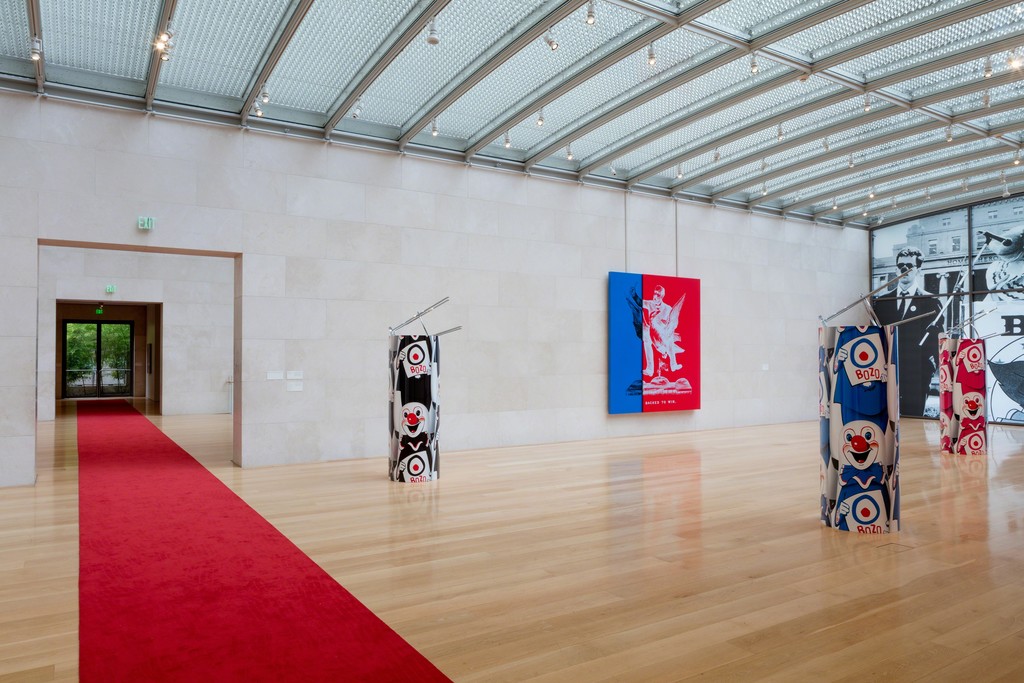 Installation view, Kathryn Andrews: Run for President, Nasher Sculpture Center, September 10, 2016 - January 08, 2017. Photo: Kevin Todora. Installation view, Kathryn Andrews: Run for President, Nasher Sculpture Center, September 10, 2016 - January 08, 2017. Photo: Kevin Todora.