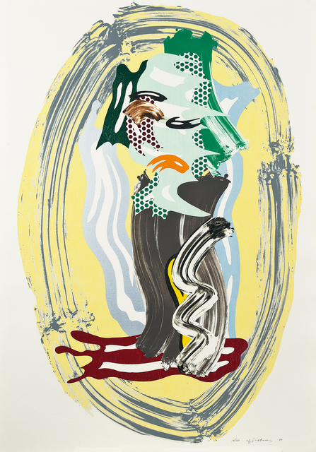 Roy Lichtenstein, ‘Green Face from Brushstroke Figures Series ’, 1989, Fine Art Mia