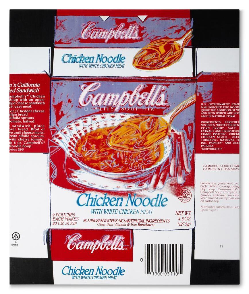 Andy Warhol - Campbell's Chicken Noodle Soup Box
