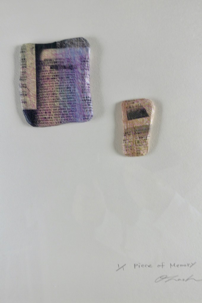 Details of "Piece of Memory" (two pieces) 1/1 , 2017 by Tomomi Ohashi Details of "Piece of Memory" (two pieces) 1/1 , 2017 by Tomomi Ohashi