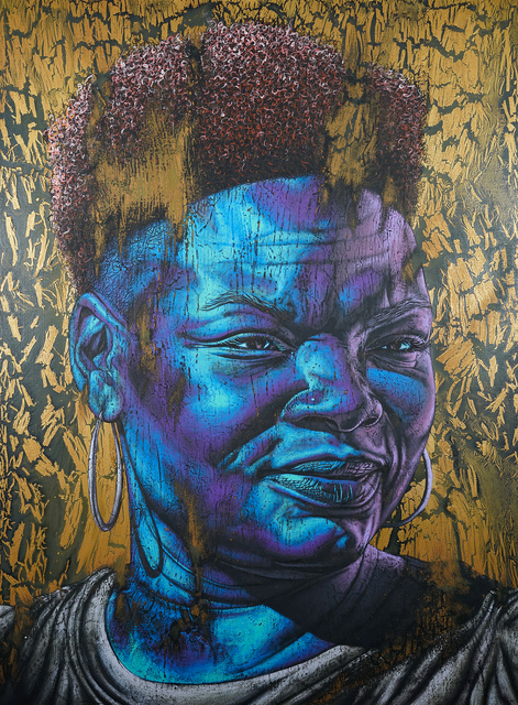 Alfred Conteh, ‘Reesie’, 2020, Mixed Media, Acrylic, Urethane Plastic on canvas, Galerie Myrtis