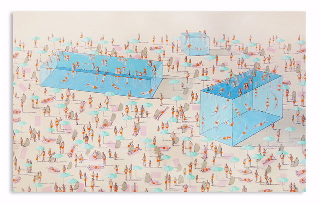 Eddie K., ‘Pools L 61-63’, 2020, Painting, Oil on canvas, Uprise Art