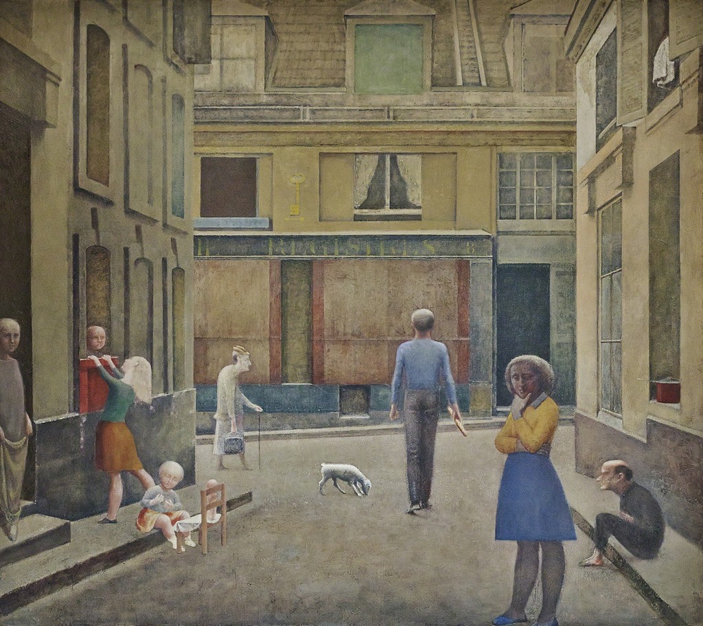 Balthus, Passage du Commerce-Saint-André, Oil on canvas, 294 x 330 cm, Private Collection © Balthus , Photo: Mark Niedermann Balthus, Passage du Commerce-Saint-André, Oil on canvas, 294 x 330 cm, Private Collection © Balthus , Photo: Mark Niedermann