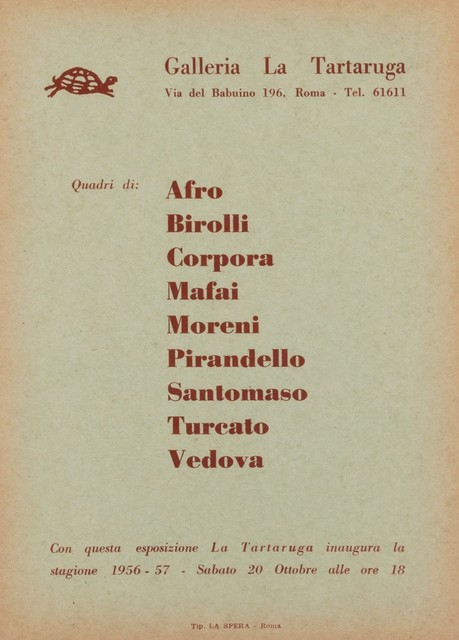 Various Artists, ‘Group exhibit’, 1956, Finarte