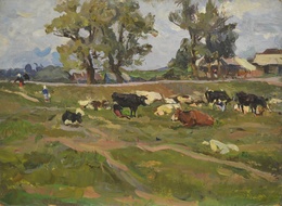 Lidya Stanislavovna Nefedova, ‘Grazing’, 1958, Surikov Foundation