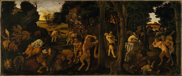 Piero di Cosimo, ‘A Hunting Scene’, ca. 1494–1500, The Metropolitan Museum of Art