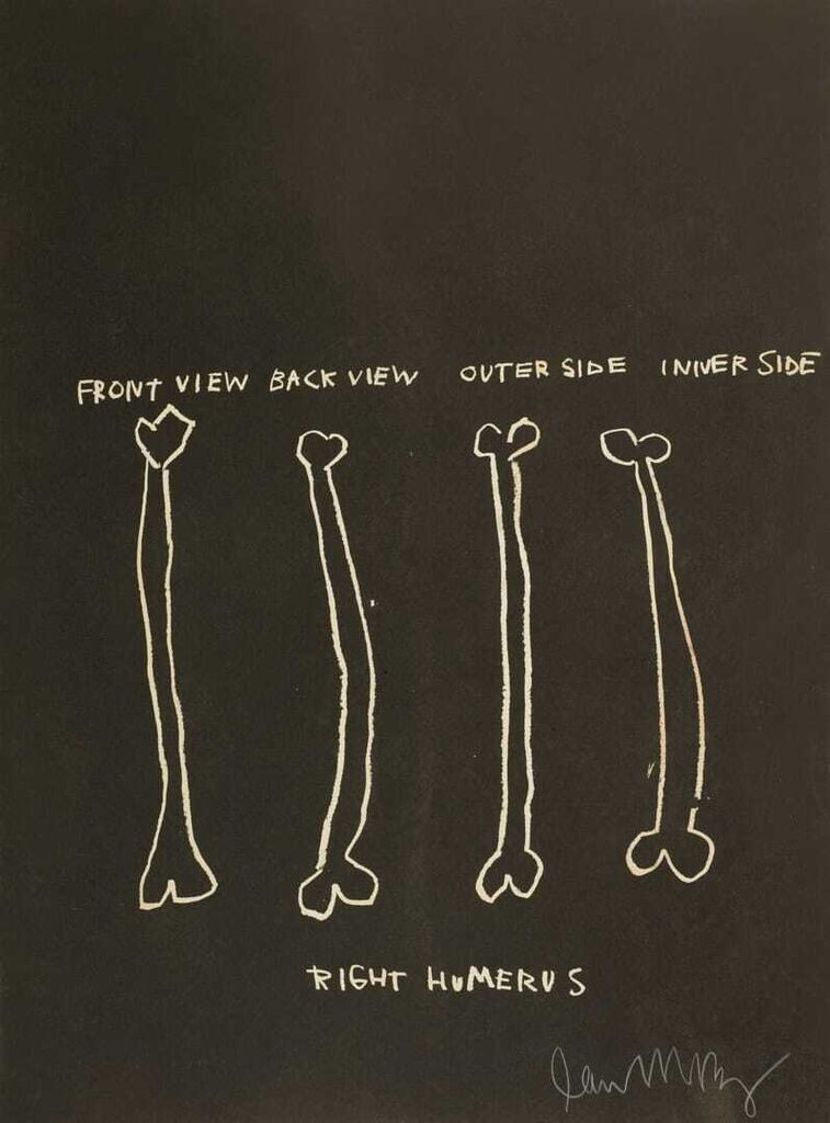 Jean-Michel Basquiat - Untitled (Right Humerus) From Anatomy