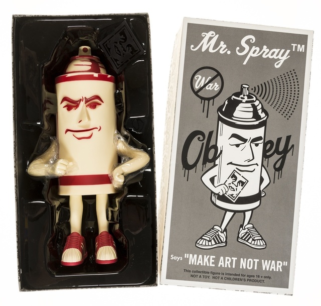 Shepard Fairey (OBEY), ‘Mr Spray says 'Make Art Not War'’, 2010, Forum Auctions