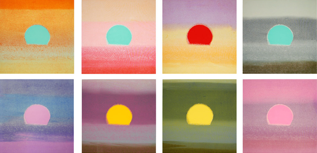 Andy Warhol, ‘Set of 8 Unique Sunsets’, 1972, Joseph K. Levene Fine Art, Ltd.