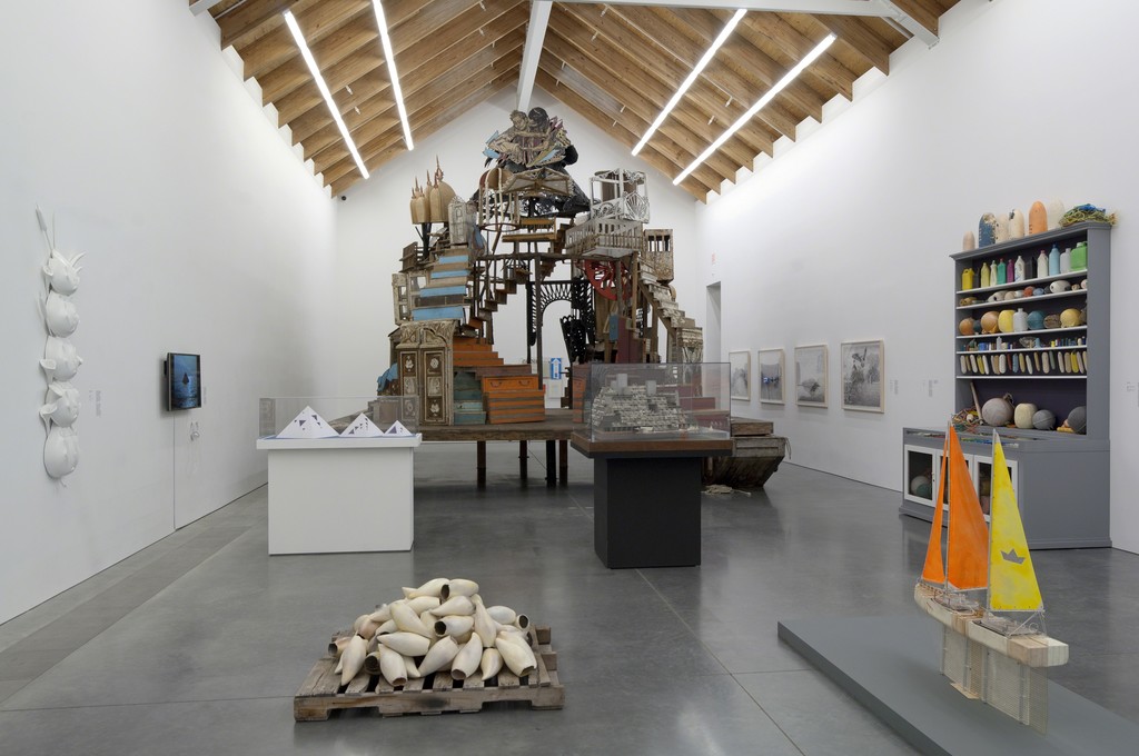 Installation view of special exhibition "Radical Seafaring" on view at the Parrish Art Museum, Water Mill, New York, May 8 – July 24, 2016. Photo: Gary Mamay Installation view of special exhibition "Radical Seafaring" on view at the Parrish Art Museum, Water Mill, New York, May 8 – July 24, 2016. Photo: Gary Mamay