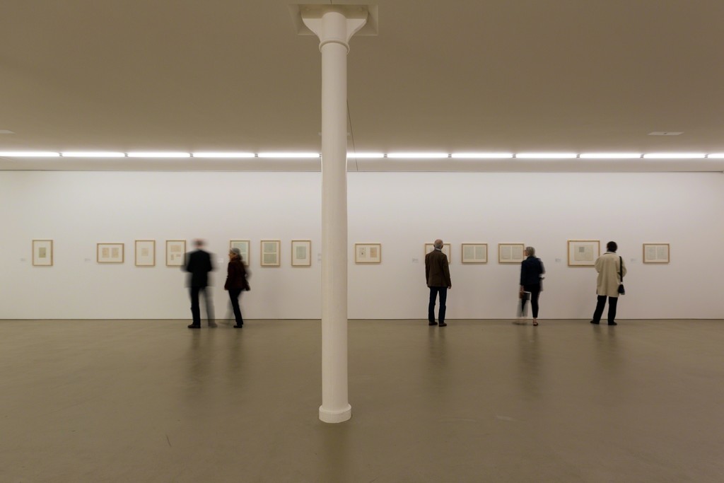 Installation view of "Frank Stella" at Kunstmuseum Basel. Photo credit: Museum für Gegenwartskunst, Julian Salinas Installation view of "Frank Stella" at Kunstmuseum Basel. Photo credit: Museum für Gegenwartskunst, Julian Salinas