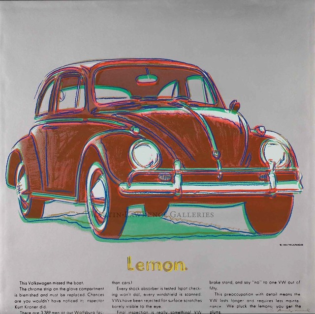 Andy Warhol, ‘Volkswagen, 1985 (#358, Ads) ’, 1985, Martin Lawrence Galleries