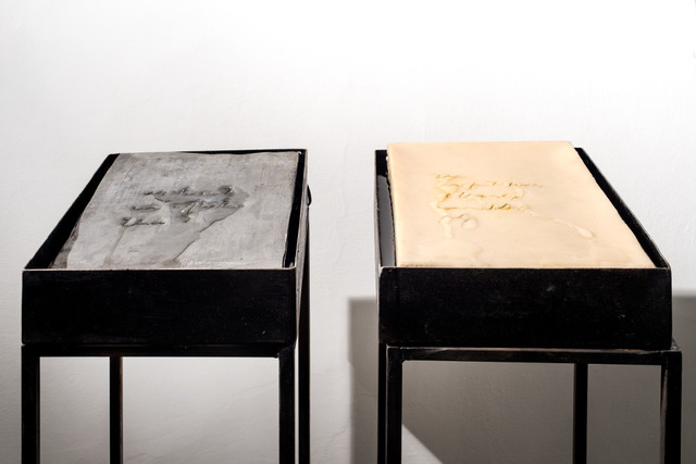 Gregorio Botta, ‘Emily Dickinson series’, 2015, Installation, Iron, lead, wax, water, electric pump, Montoro12 Contemporary Art
