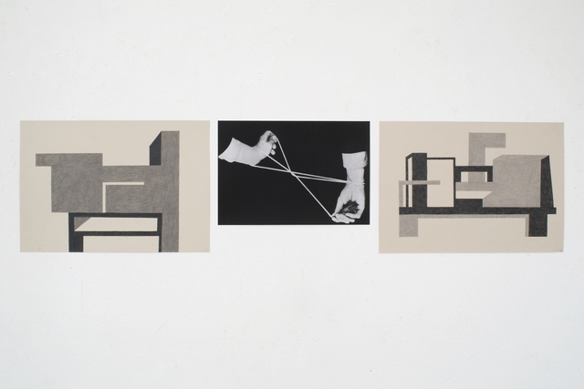 Nathalie Du Pasquier, ‘Les Jeux de Mains #2’, 2020, Installation, Colored pencil on paper, gelatin silver print, Monica De Cardenas