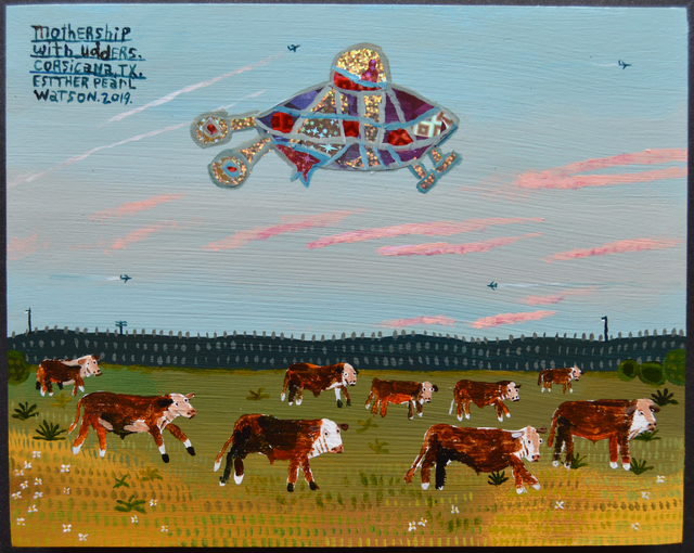 Esther Pearl Watson, ‘Mothership With Udders’, 2019, Webb Gallery