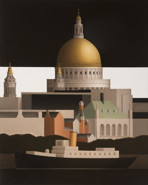 Renny Tait, ‘St. Paul’s Black Sky Boat on Thames’, 2017, Flowers
