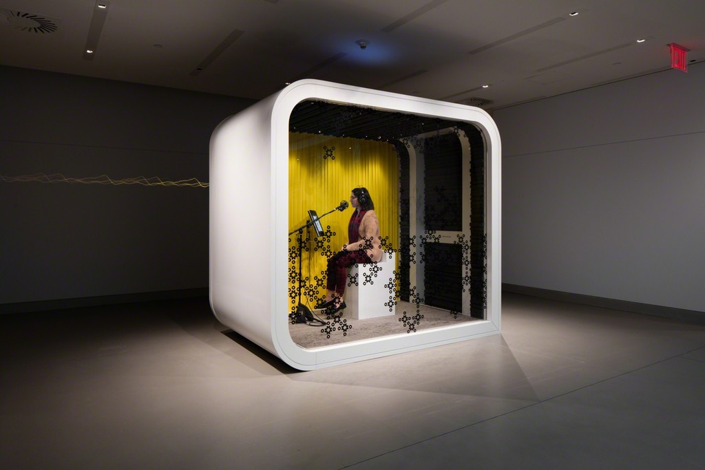 Installation shot of OM Lab. Image credits: Rubin Museum of Art Installation shot of OM Lab. Image credits: Rubin Museum of Art