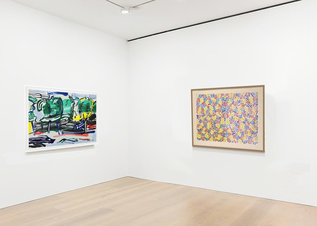 Roy Lichtenstein Road Before the Forest & Jasper Johns Corpse and Mirror at Joseph K. Levene Fine Art, Ltd. Roy Lichtenstein Road Before the Forest & Jasper Johns Corpse and Mirror at Joseph K. Levene Fine Art, Ltd.