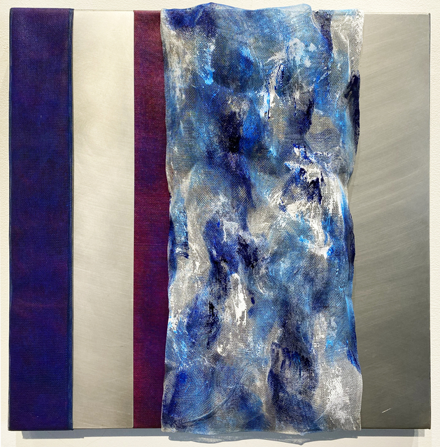 Joan Konkel, ‘PERKIN'S DELIGHT’, ca. 2020, Painting, Acrylic, finely woven mesh on canvas, Judy Ferrara Gallery