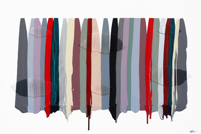 Raul de la Torre, ‘Fils | Colors CCXLVI’, 2015, Painting, Mixed Media, Acrylic, Thread on Canvas, Artspace Warehouse