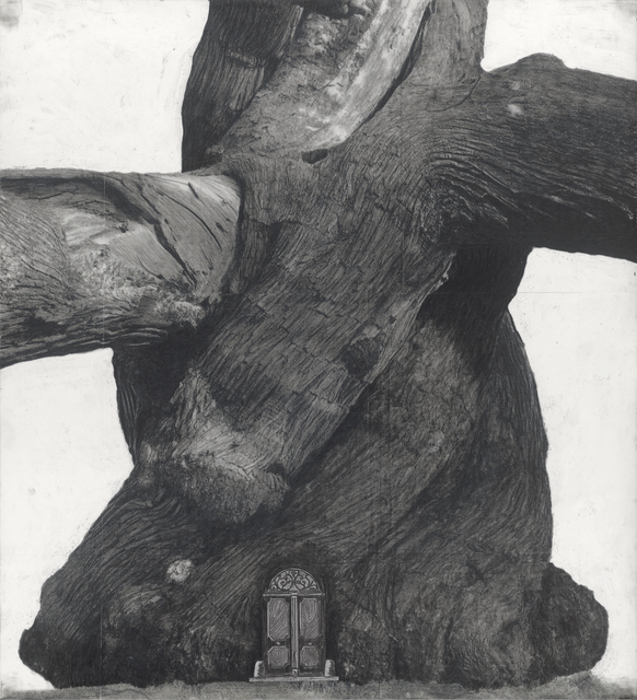 Patrick Van Caeckenbergh, ‘Drawing of Old Trees during wintry days 2007-2014’, 2007-2014, Drawing, Collage or other Work on Paper, Pencil and paint on paper, Lehmann Maupin