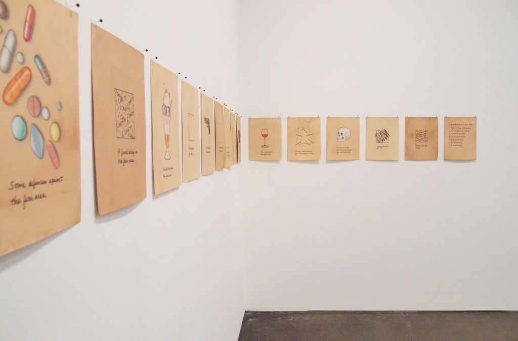 Installation view of Roberta Allen: Some Facts About Fear, MINUS SPACE, 2017 Installation view of Roberta Allen: Some Facts About Fear, MINUS SPACE, 2017