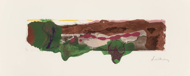 Helen Frankenthaler, ‘A Page from a Book II, from This is Not a Book’, 1997, Print, Etching and aquatint in colors on TGL handmade paper, Hamilton-Selway Fine Art