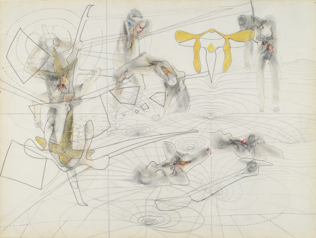 Matta, Untitled, 1943–44. Graphite and colored crayon on paper. Yale University Art Gallery, Gift of Thomas T. Solley, B.A. 1950. Matta © 2017 Artists Rights Society (ARS) New York/ADAGP, Paris Matta, Untitled, 1943–44. Graphite and colored crayon on paper. Yale University Art Gallery, Gift of Thomas T. Solley, B.A. 1950. Matta © 2017 Artists Rights Society (ARS) New York/ADAGP, Paris