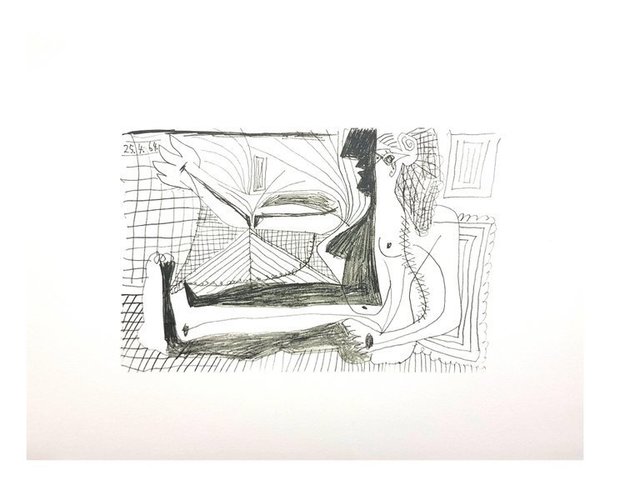 Pablo Picasso, ‘Lithograph "Le Goût de Bonheur XIII" after Pablo Picasso’, 1970, Galerie Philia