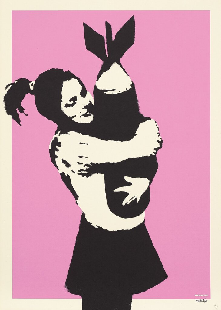 Banksy - Bomb Love (Bomb Hugger)