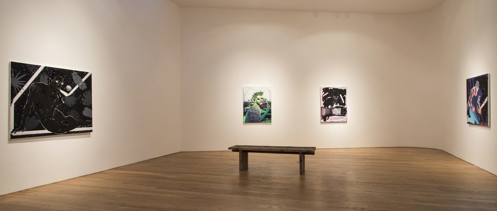 Devan Shimoyama, Installation view at Samuel Freeman, 2016 Devan Shimoyama, Installation view at Samuel Freeman, 2016