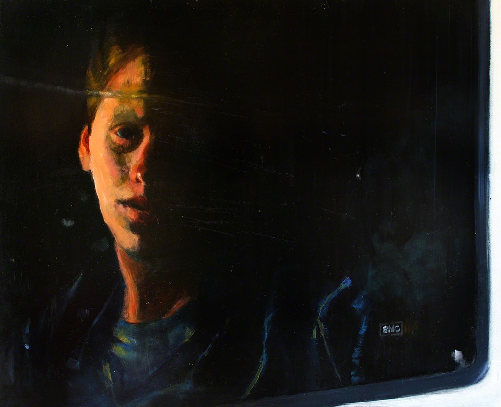 Mike; Mac Reflection
20"x 16"
oil on wood panel Mike; Mac Reflection
20"x 16"
oil on wood panel