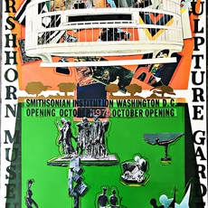 Larry Rivers, Larry Rivers Hirshhorn Museum and Sculpture Gallery (Hand Signed) (1974)