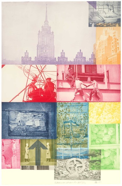 Robert Rauschenberg, ‘Soviet/American Array VII’, 1989-91, Print, Intaglio in 14 colors on Saunders paper, Universal Limited Art Editions