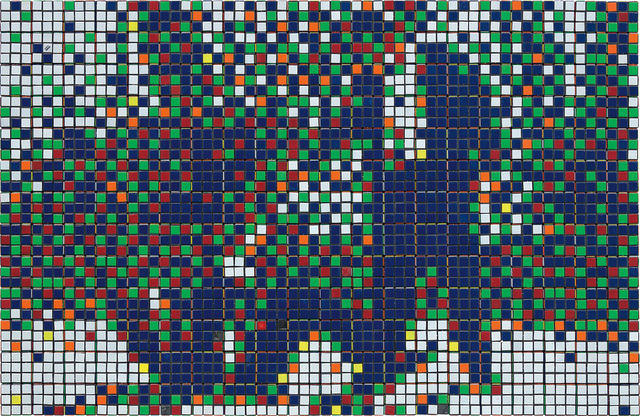 Invader, ‘Rubik Mr. Pink and Mr. White’, 2007, Phillips
