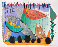 David Hockney - Slow Rise, from Some More New Prints (G. 1626, M.C.A.T. 342)