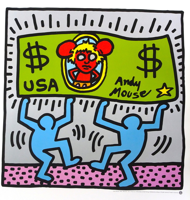 Keith Haring, ‘Andy Mouse’, 1986, Wallector