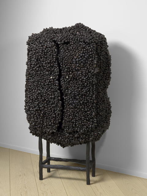 Marlène Huissoud, ‘Cocoon Wardrobe ’, 2017, Design/Decorative Art, Silkworm cocoons, honeybee bio resin and oak base, 18 Davies Gallery