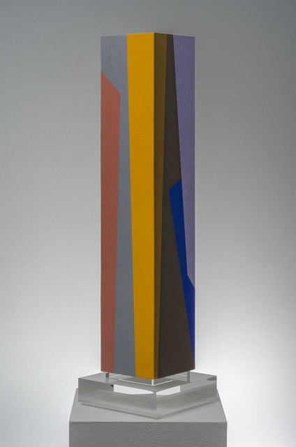 Karl Benjamin, ‘Column #1’, 1987, Painting, Oil on canvas mounted on wood, Louis Stern Fine Arts